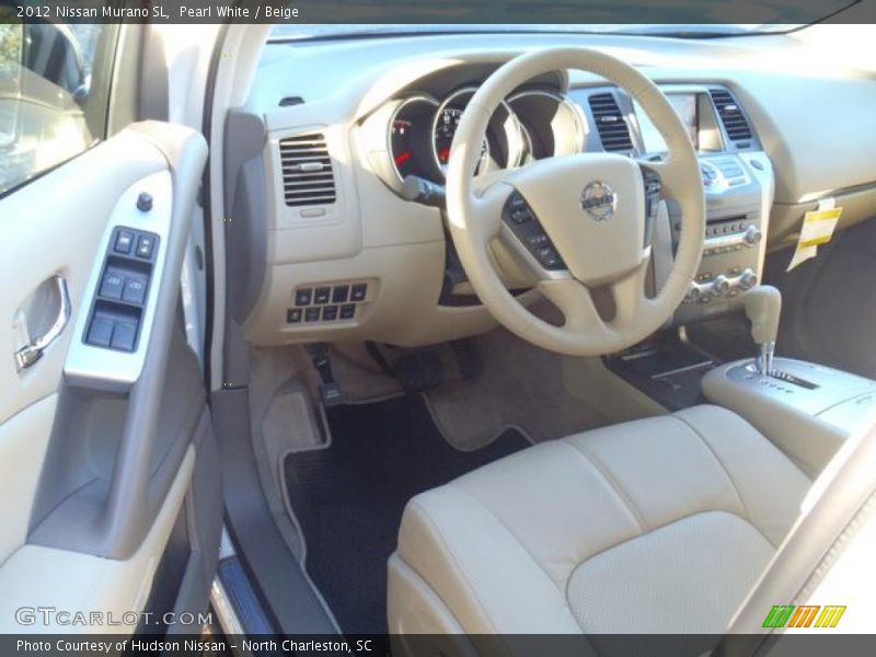Pearl White / Beige 2012 Nissan Murano SL