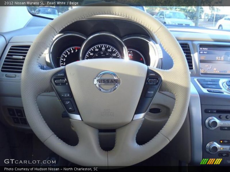 Pearl White / Beige 2012 Nissan Murano SL