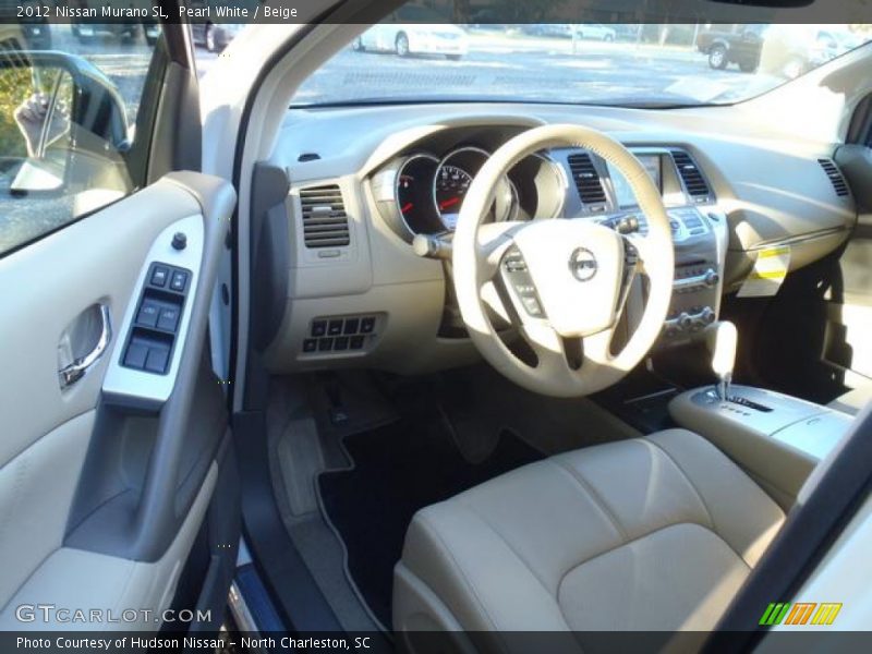 Pearl White / Beige 2012 Nissan Murano SL