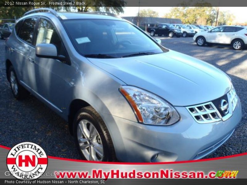 Frosted Steel / Black 2012 Nissan Rogue SV