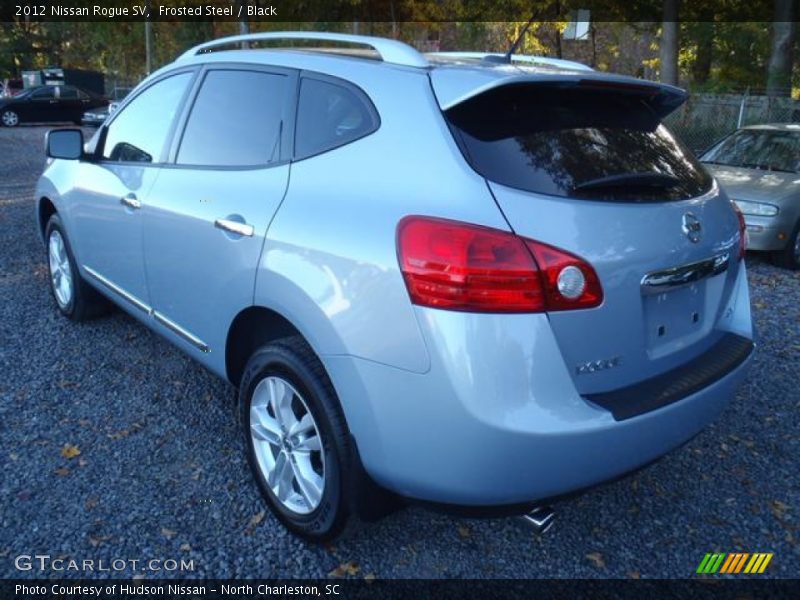 Frosted Steel / Black 2012 Nissan Rogue SV