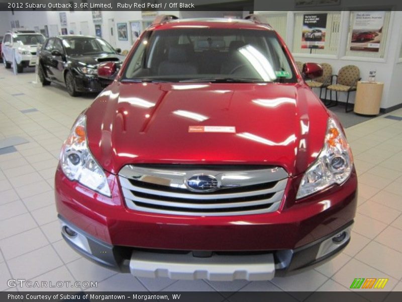 Ruby Red Pearl / Off Black 2012 Subaru Outback 3.6R Limited