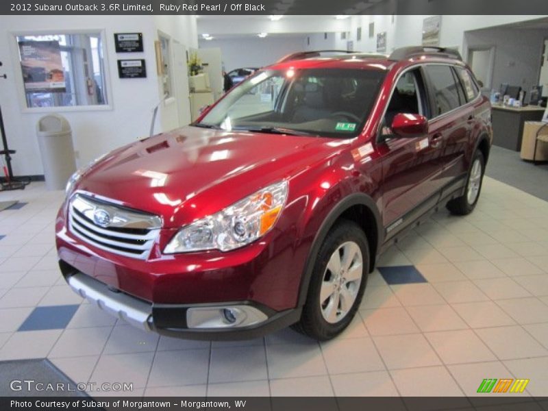 Ruby Red Pearl / Off Black 2012 Subaru Outback 3.6R Limited