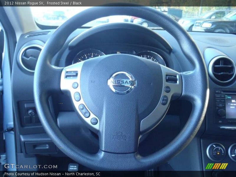 Frosted Steel / Black 2012 Nissan Rogue SV