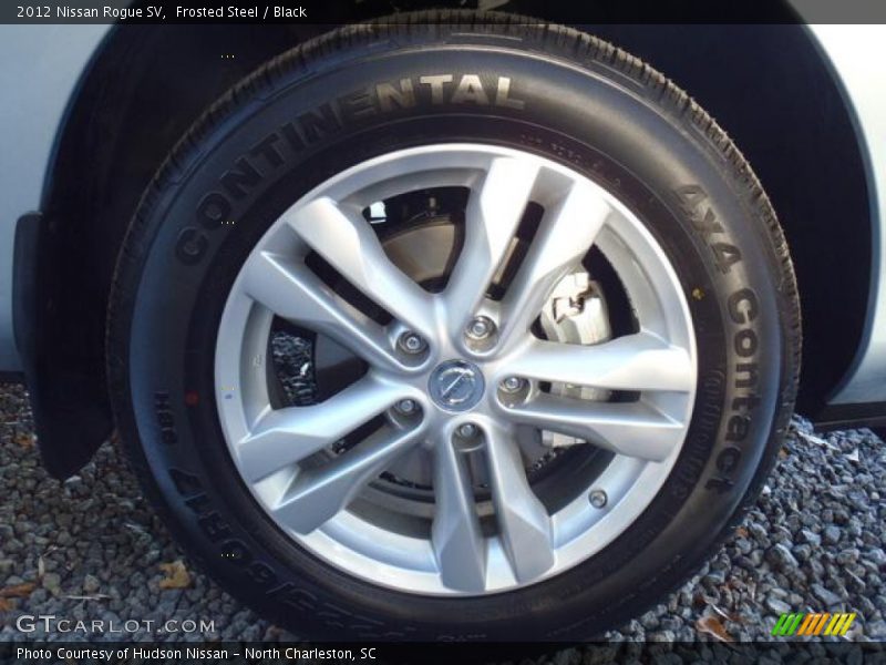 Frosted Steel / Black 2012 Nissan Rogue SV