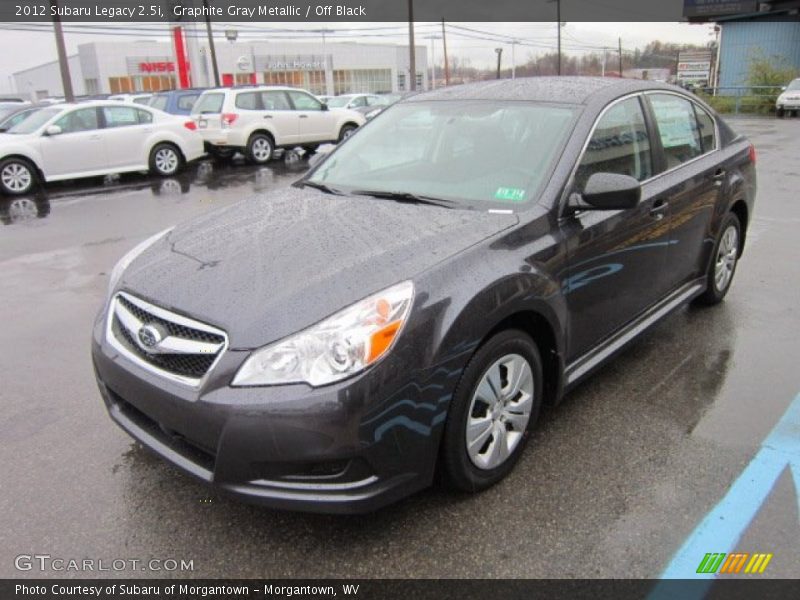 Graphite Gray Metallic / Off Black 2012 Subaru Legacy 2.5i