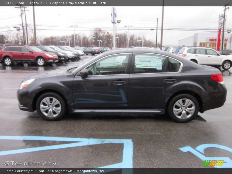 Graphite Gray Metallic / Off Black 2012 Subaru Legacy 2.5i