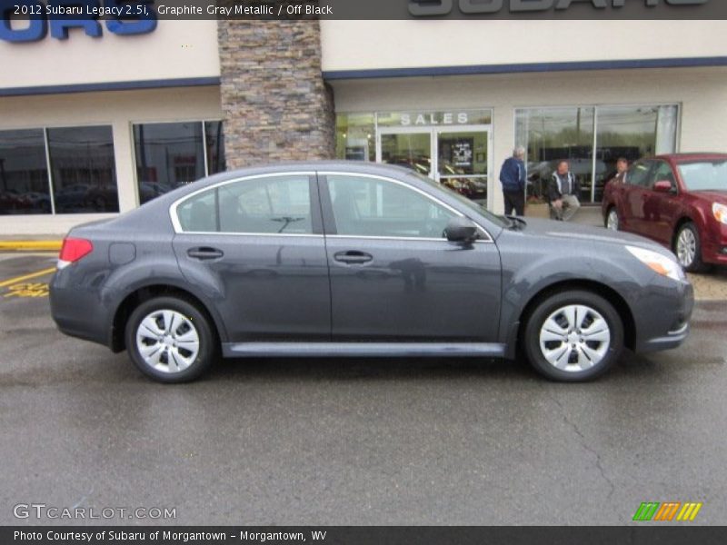 Graphite Gray Metallic / Off Black 2012 Subaru Legacy 2.5i