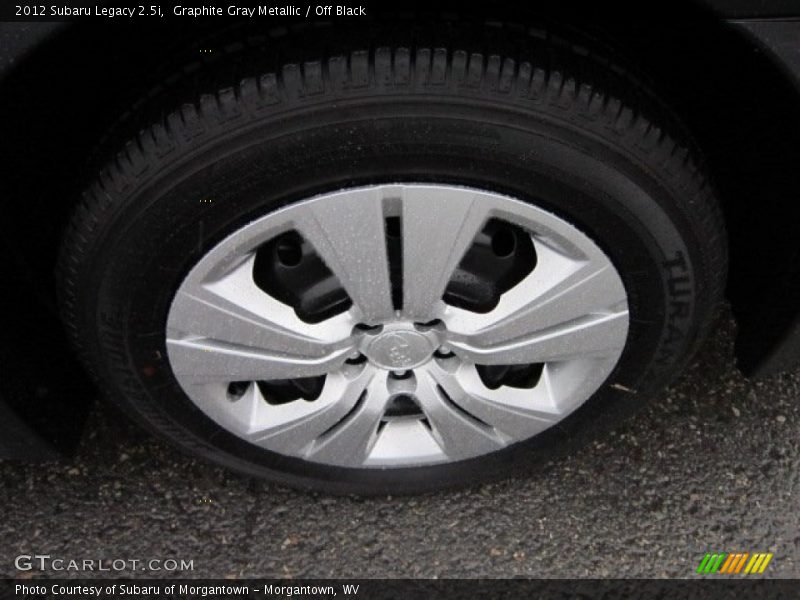 Graphite Gray Metallic / Off Black 2012 Subaru Legacy 2.5i