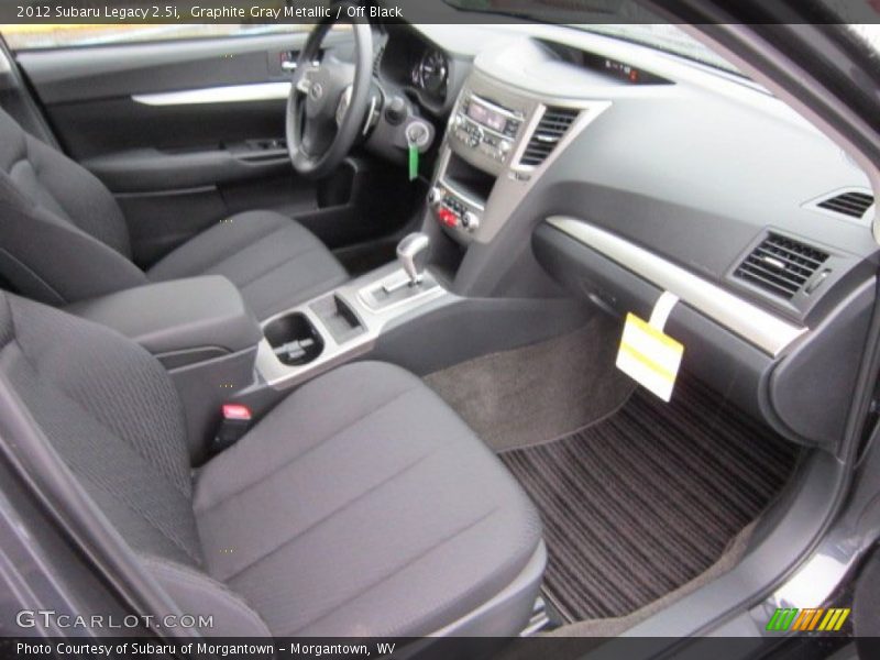 Graphite Gray Metallic / Off Black 2012 Subaru Legacy 2.5i