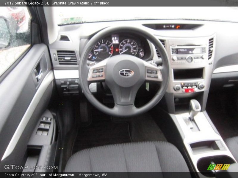 Graphite Gray Metallic / Off Black 2012 Subaru Legacy 2.5i