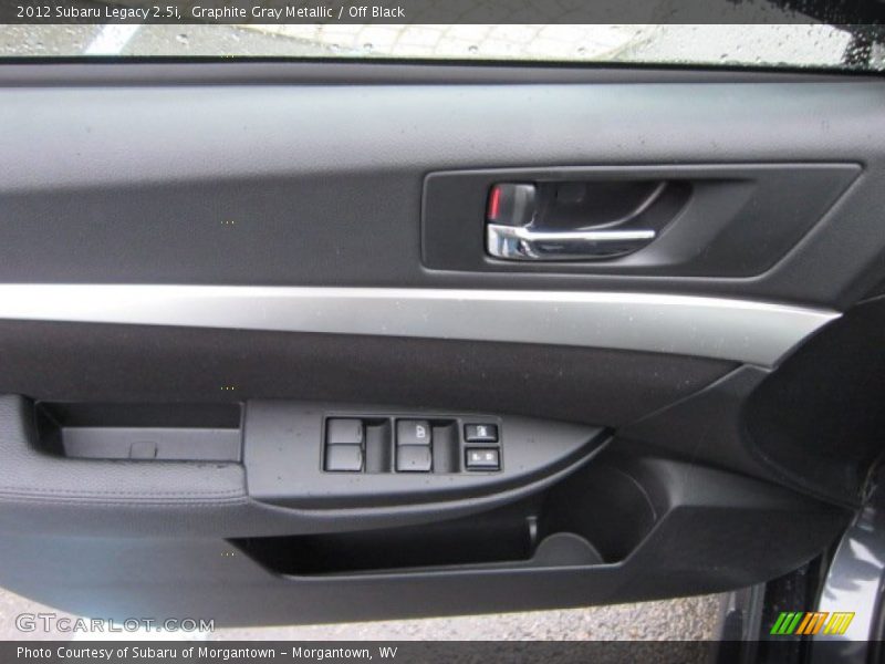 Graphite Gray Metallic / Off Black 2012 Subaru Legacy 2.5i