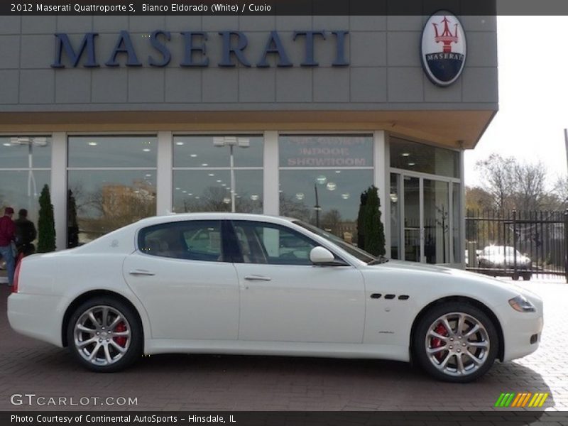 Bianco Eldorado (White) / Cuoio 2012 Maserati Quattroporte S