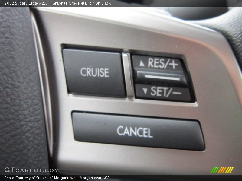 Graphite Gray Metallic / Off Black 2012 Subaru Legacy 2.5i