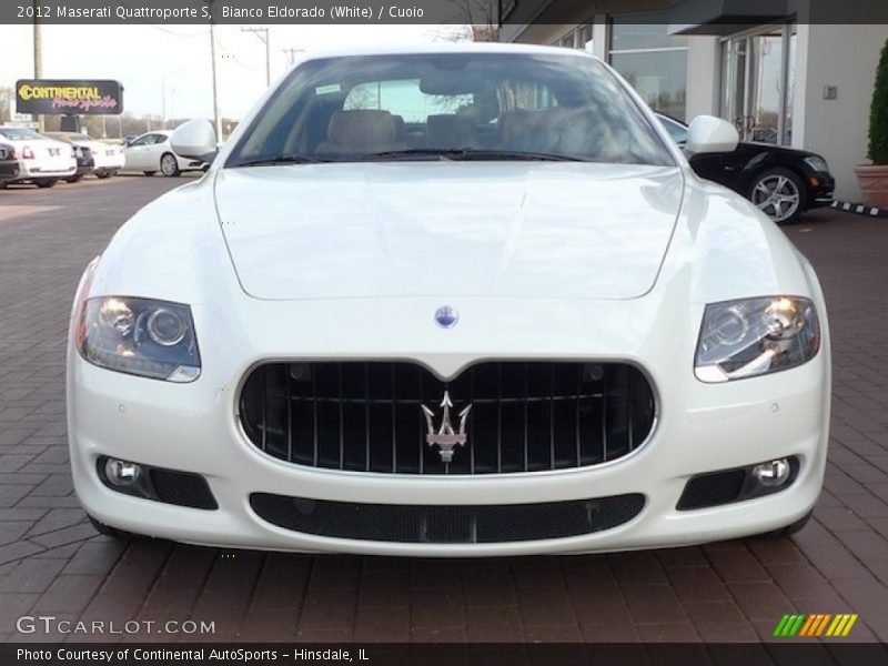 Bianco Eldorado (White) / Cuoio 2012 Maserati Quattroporte S