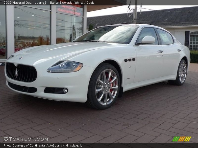 Bianco Eldorado (White) / Cuoio 2012 Maserati Quattroporte S