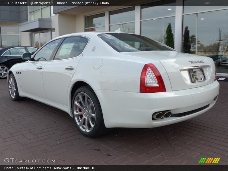 Bianco Eldorado (White) / Cuoio 2012 Maserati Quattroporte S