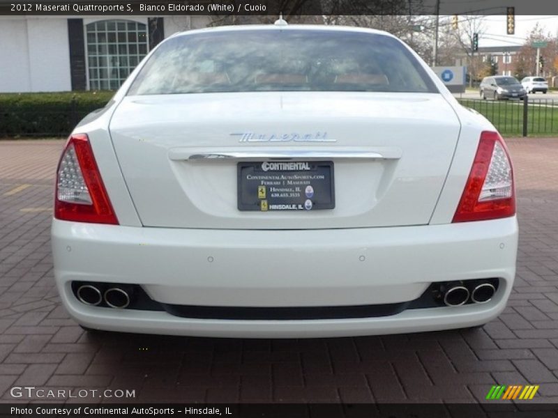 Bianco Eldorado (White) / Cuoio 2012 Maserati Quattroporte S