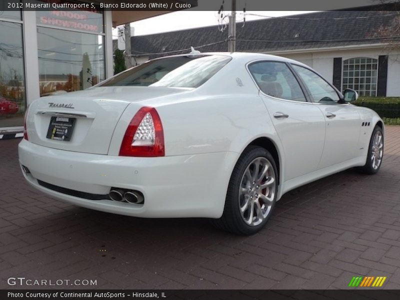 Bianco Eldorado (White) / Cuoio 2012 Maserati Quattroporte S