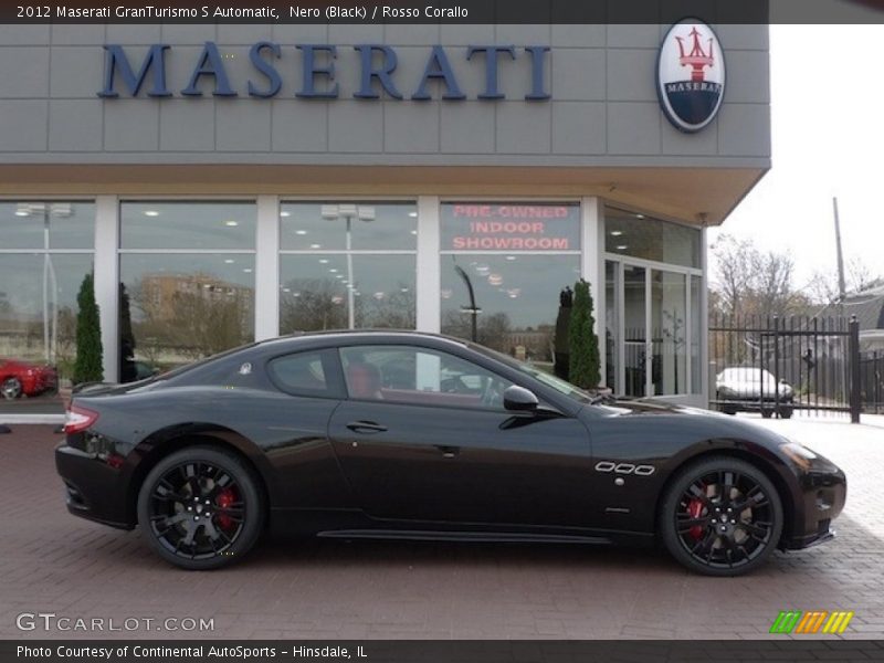 Nero (Black) / Rosso Corallo 2012 Maserati GranTurismo S Automatic