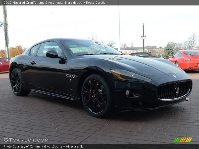 Nero (Black) / Rosso Corallo 2012 Maserati GranTurismo S Automatic