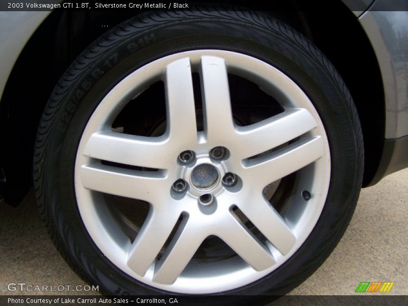 Silverstone Grey Metallic / Black 2003 Volkswagen GTI 1.8T