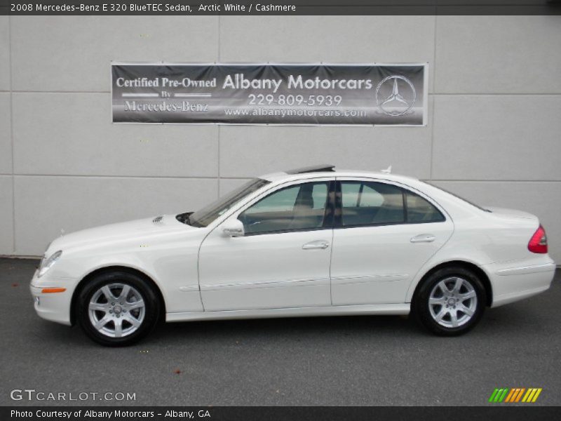 Arctic White / Cashmere 2008 Mercedes-Benz E 320 BlueTEC Sedan