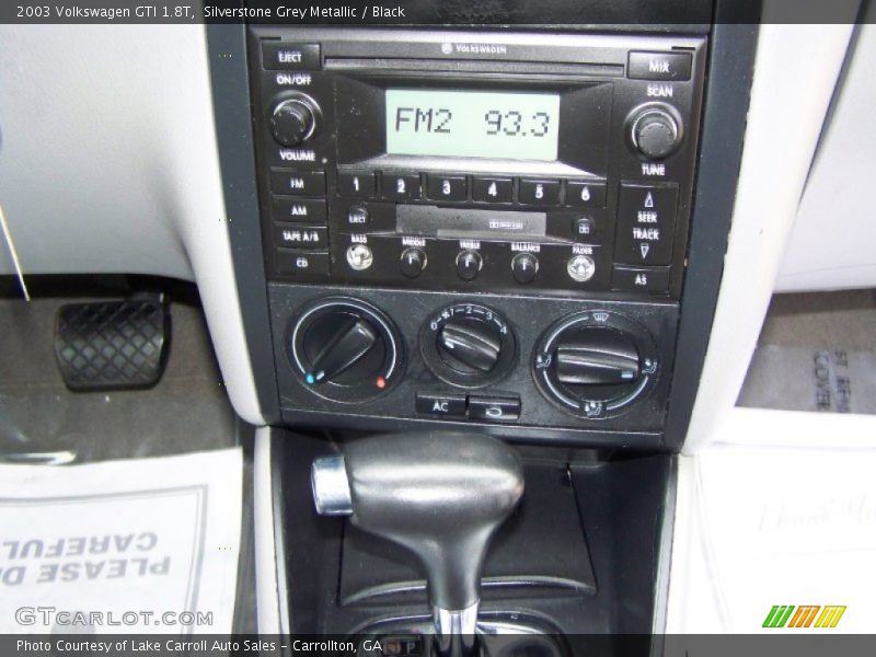 Silverstone Grey Metallic / Black 2003 Volkswagen GTI 1.8T