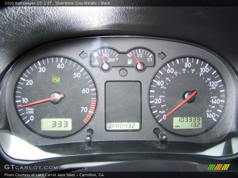 Silverstone Grey Metallic / Black 2003 Volkswagen GTI 1.8T