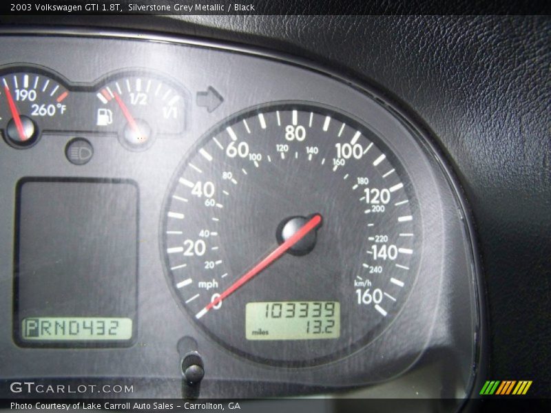 Silverstone Grey Metallic / Black 2003 Volkswagen GTI 1.8T