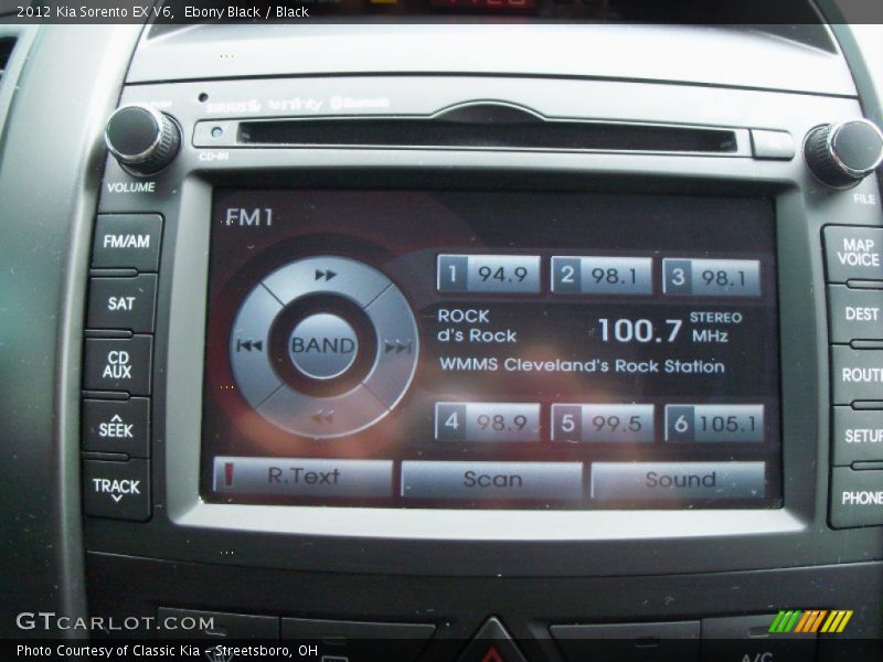 Ebony Black / Black 2012 Kia Sorento EX V6