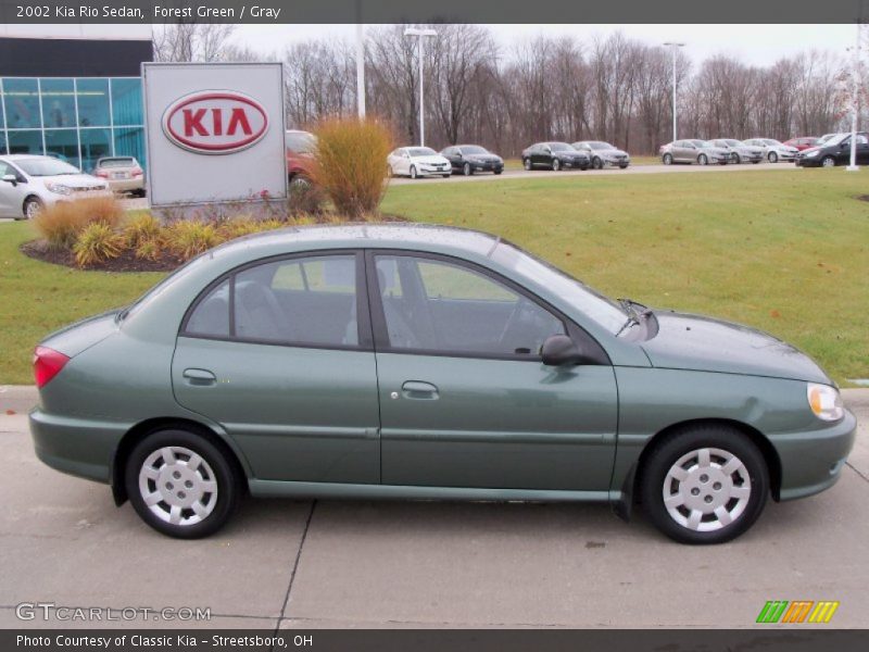  2002 Rio Sedan Forest Green