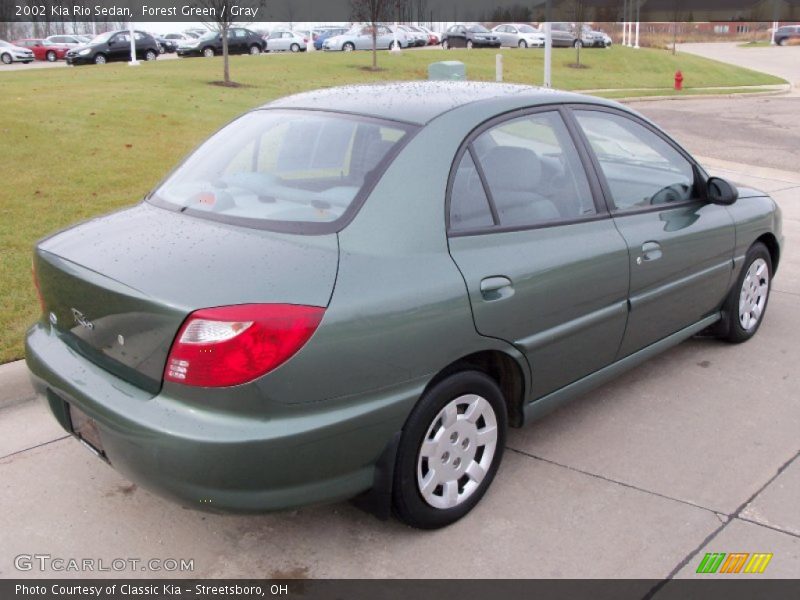  2002 Rio Sedan Forest Green