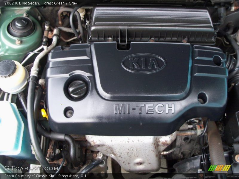  2002 Rio Sedan Engine - 1.5 Liter DOHC 16-Valve 4 Cylinder
