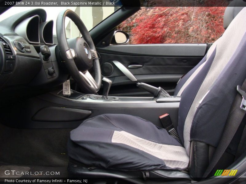 Black Sapphire Metallic / Black 2007 BMW Z4 3.0si Roadster