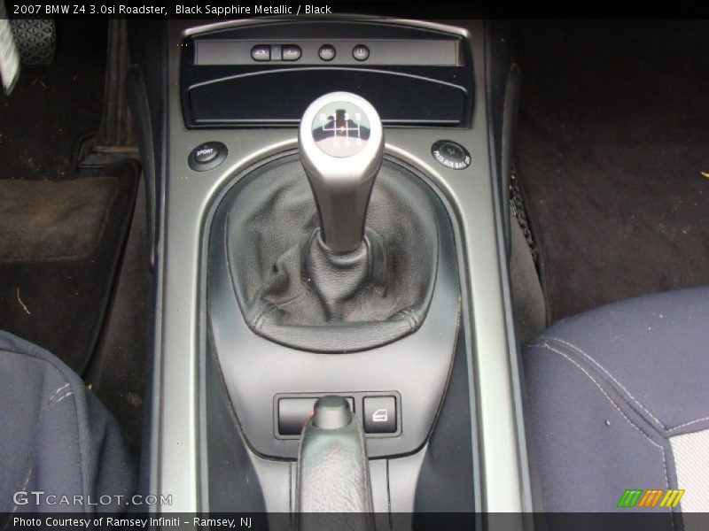 Black Sapphire Metallic / Black 2007 BMW Z4 3.0si Roadster