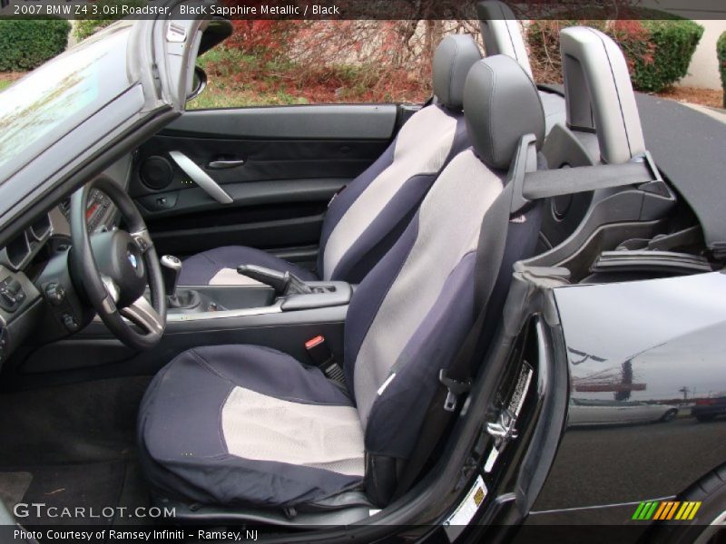 Black Sapphire Metallic / Black 2007 BMW Z4 3.0si Roadster