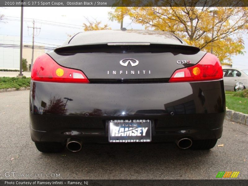 Obsidian Black / Stone 2010 Infiniti G 37 S Sport Coupe