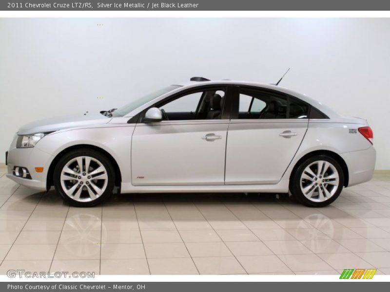 Silver Ice Metallic / Jet Black Leather 2011 Chevrolet Cruze LTZ/RS
