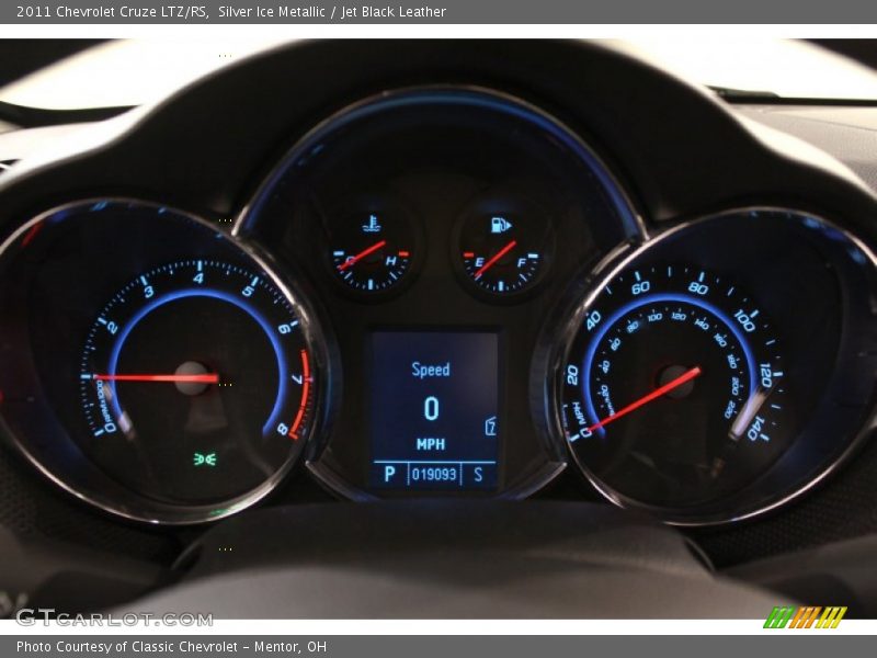 Silver Ice Metallic / Jet Black Leather 2011 Chevrolet Cruze LTZ/RS