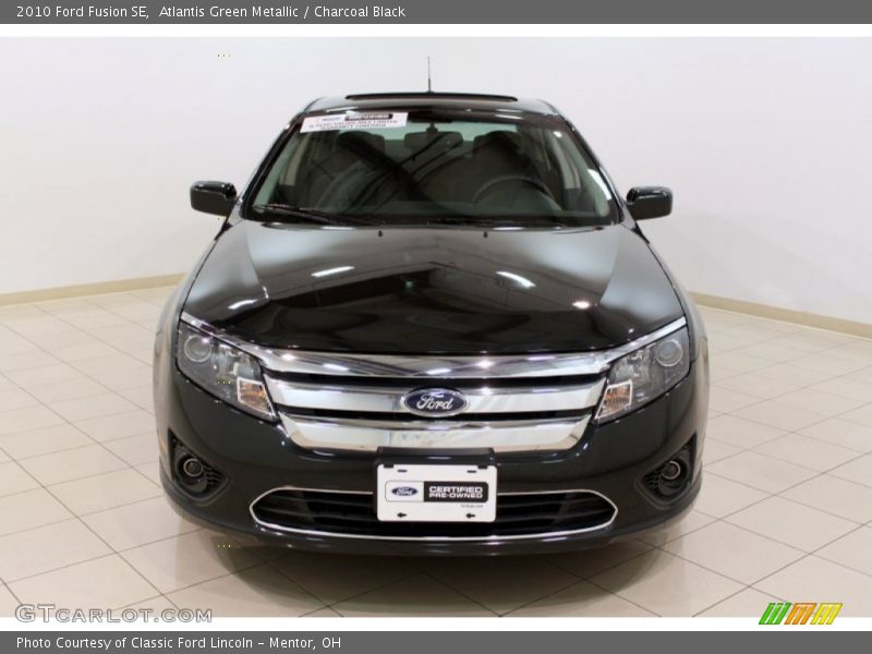 Atlantis Green Metallic / Charcoal Black 2010 Ford Fusion SE