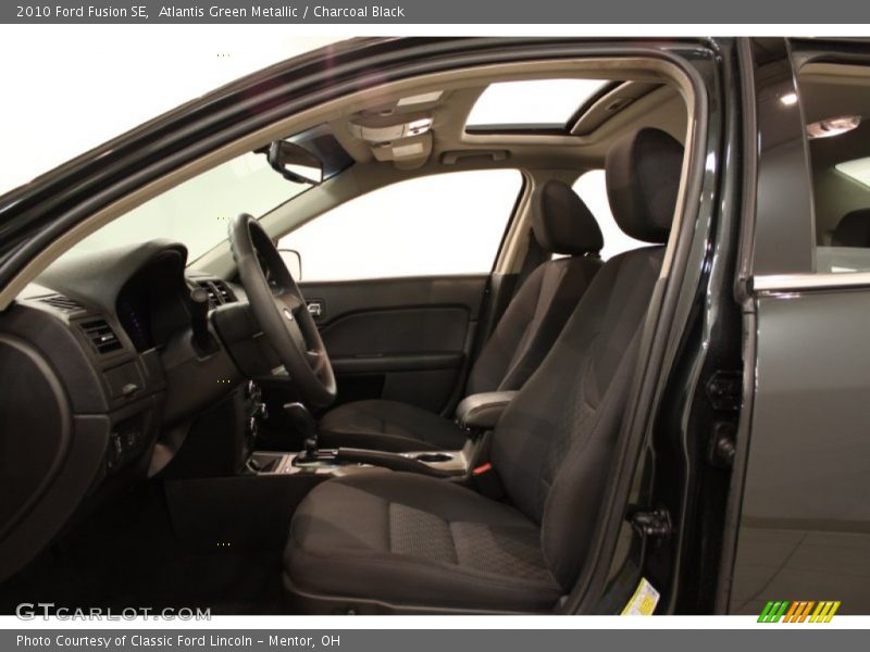 Atlantis Green Metallic / Charcoal Black 2010 Ford Fusion SE