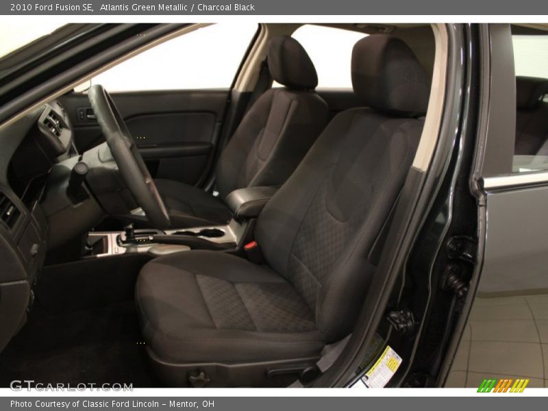 Atlantis Green Metallic / Charcoal Black 2010 Ford Fusion SE