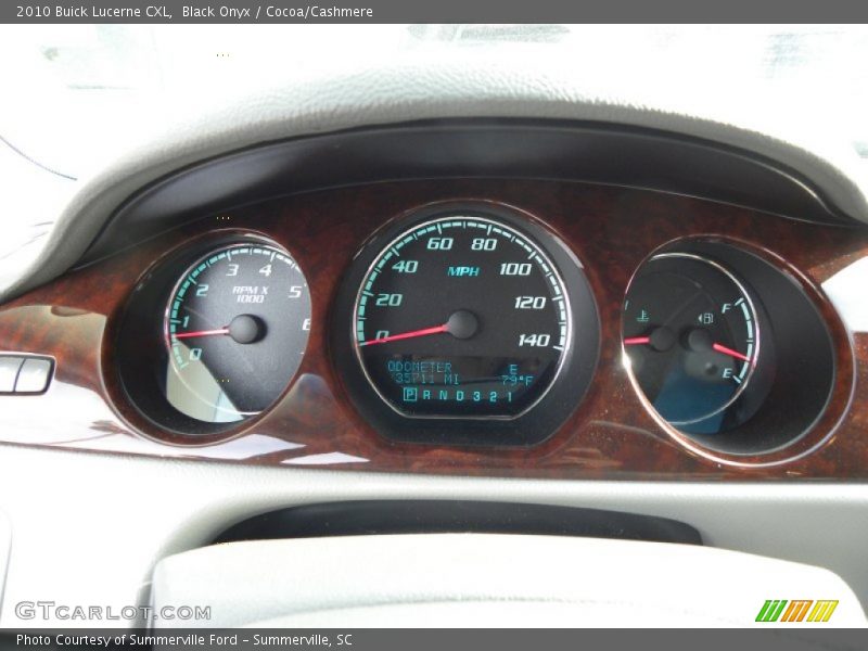 Black Onyx / Cocoa/Cashmere 2010 Buick Lucerne CXL