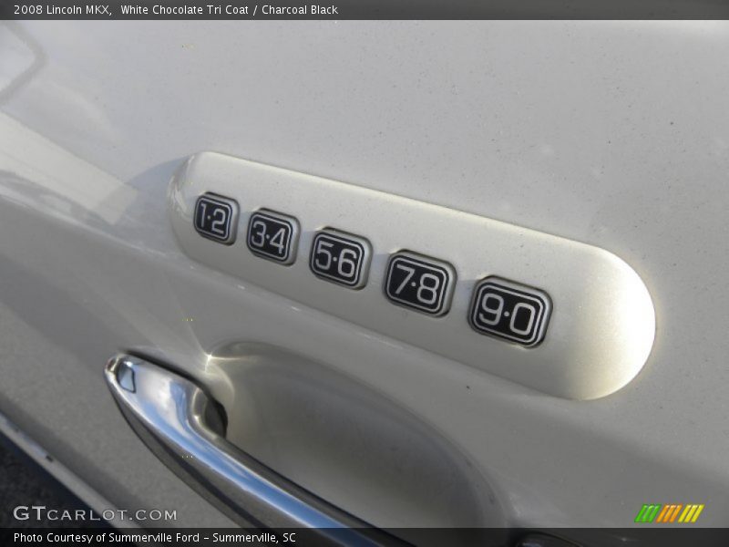 White Chocolate Tri Coat / Charcoal Black 2008 Lincoln MKX