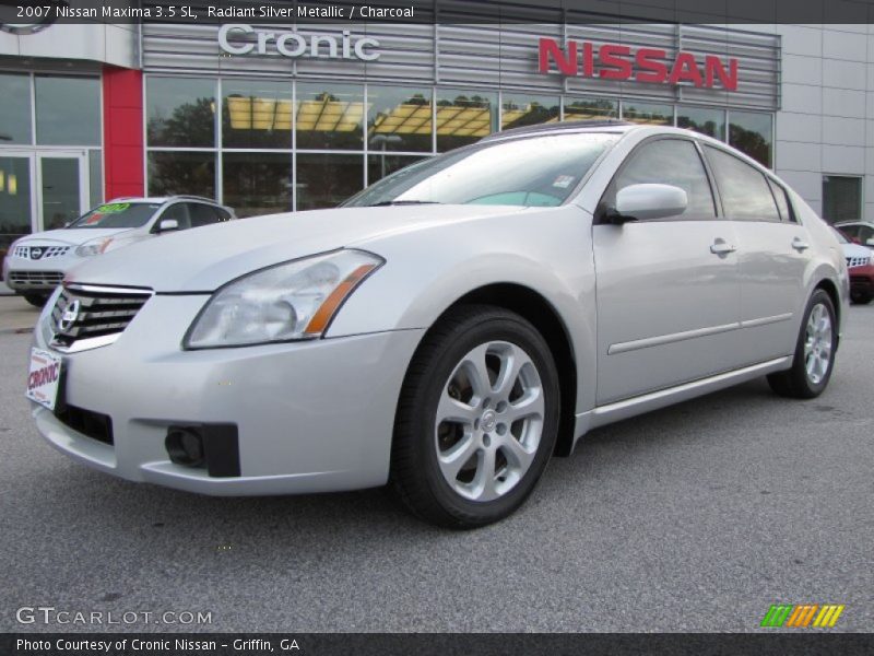 Radiant Silver Metallic / Charcoal 2007 Nissan Maxima 3.5 SL