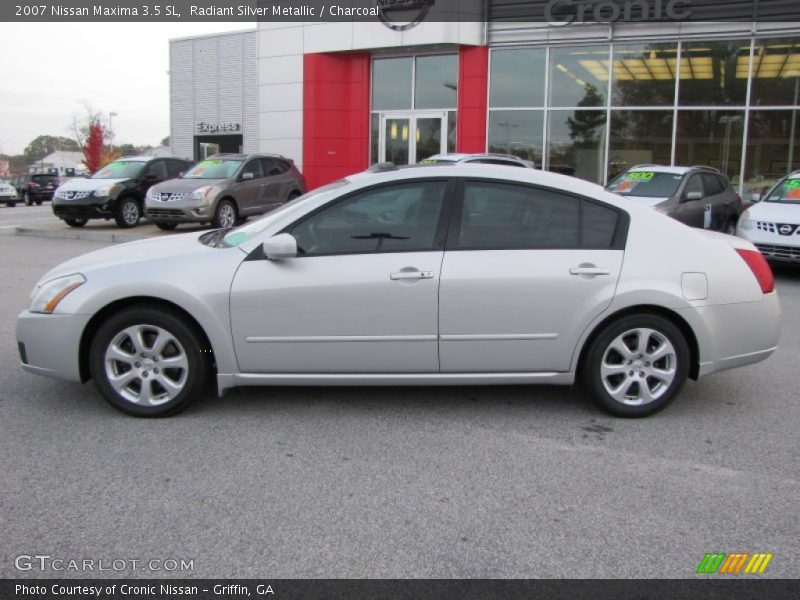 Radiant Silver Metallic / Charcoal 2007 Nissan Maxima 3.5 SL