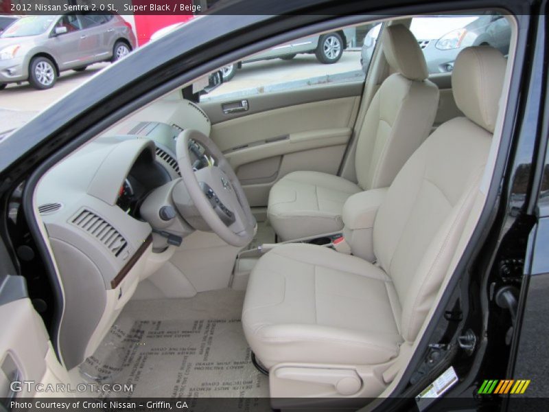 Super Black / Beige 2012 Nissan Sentra 2.0 SL