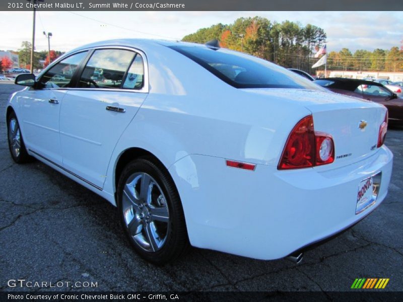 Summit White / Cocoa/Cashmere 2012 Chevrolet Malibu LT