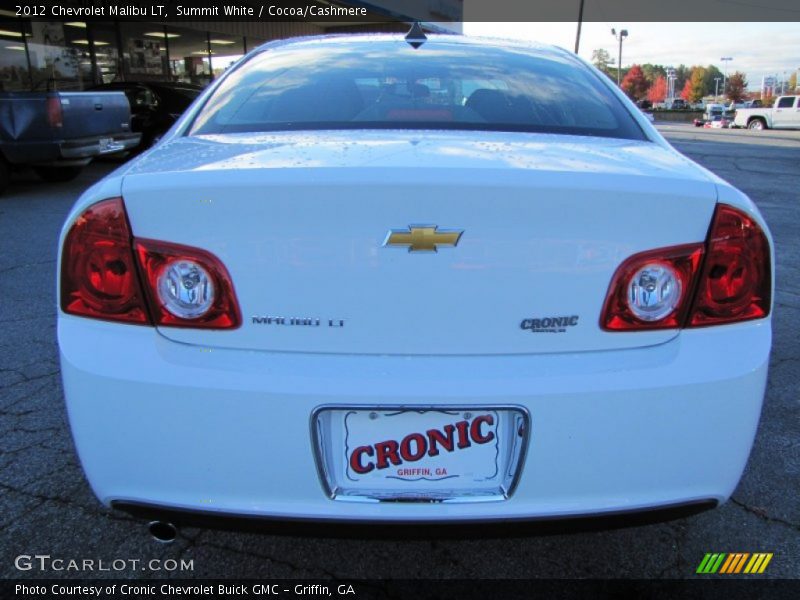 Summit White / Cocoa/Cashmere 2012 Chevrolet Malibu LT